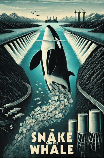 A poster for The Snake and the Whale.